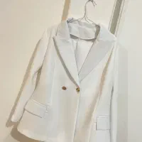 کت و‌ شلوار سفید مخصوص نامزدی و عقد محضری
