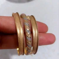 سه عدد النگوی طلا در حد نو