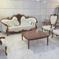 مبلمان،مبل راحتی مینیمال سفید کد 2