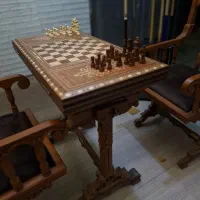 تخته نرد و شطرنج با چوب گردو