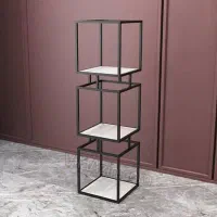 ویترین یا استند استیل نقره ای