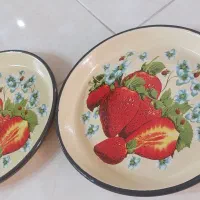 دو عدد بشقاب لعابی