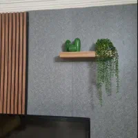 ۳ عدد شلف حجمی رنگ قهوه ای روشن