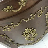 ایینه کنسول جنس چوب و برنج اصل مناسب جهیزیه|آینه|گرگان, |دیوار