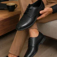 کفش مجلسی اسپرت بندی باکیفیت وپشت چرم