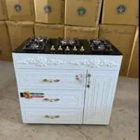 اجاق گاز کابینتی MDF صحفه استیل و شیشه ای