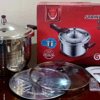 زودپز۹لیتری رویال و۷ لیتری یونیک استیل ۱۸/۱۰کف چدن