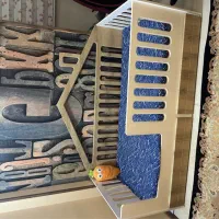 تخت کودک و کمد لباس طرح کلبه