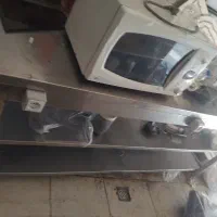 میز کار استیل ۲ متری سه طبقه