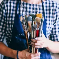 آموزش نقاشی روی بوم