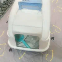 باکس خاک گربه درب دار همراه با بیلچه