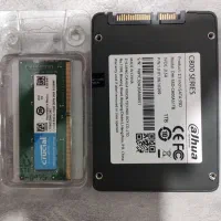 رم 16G DDR4 لپ تاپ و هارد 1 ترا SSD و HDD