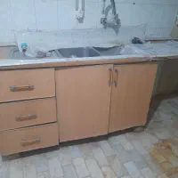 کابینت فلزی درب ام دی اف سینک