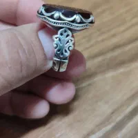 انگشتر فاخر نقره عقیق سرخ