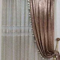 پرده گیپور و مخمل پذیرایی(دو عدد)
