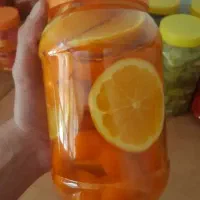 ترشیه پرتقال و فلفل رنگی