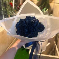 دسته گل روبانی