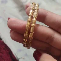دو عدد النگو بحرنی طلا نرخ طابلو نو