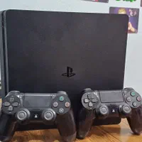 کنسول PS4 اسلیم یک ترا.   کپی خور دو دسته اصلی
