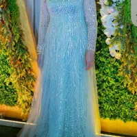 لباس مجلسی مزون دوزی شده باکس دوزی شده