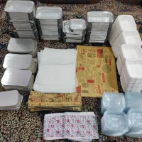 ظروف آلمینیومی کاغذ ساندویچی ظروف فومی و پلاستیکی