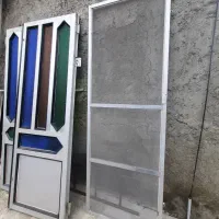فروش درب آلومینیومی سنگین سالم به همراه توری