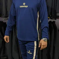 ست بلوز شلوار یقه گرد نوار کنفی