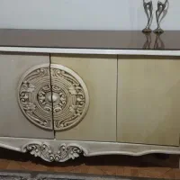 کنسول تمام ام دی اف پایه چوبی