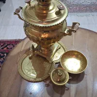 سماور برنجی ذغالی