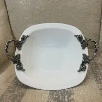 سینی چوبی ظرف سرامیکی پارچ سرامیکی ست کارد بطری