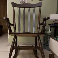 صندلی راکینگ چوبی