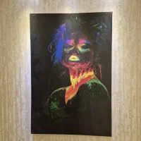 دو عدد تابلو طرح شبرنگ