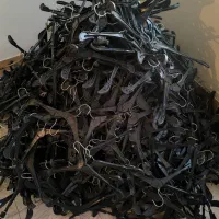 چوبکار چوب لباسی مدل ۳ کاره مشکی سر فلزی