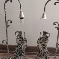 یک جفت شمعدان فلزی