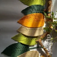 دیوارکوب برگ مکرومه