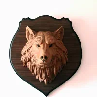 دکوری تندیس سر گرگ