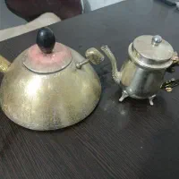 کتری و قوری برنجی عتیقه