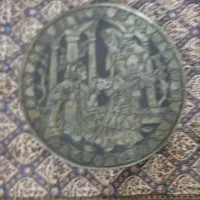 دیوار کوب مسی سیاه قلم قدیمی