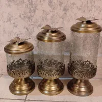 سه عدد بانکه طرح خورده شیشه