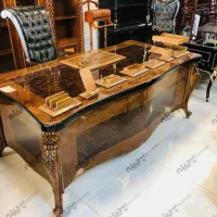 مبلمان اداری لاله میزمدیریت کلاسیک صندلی چوبی