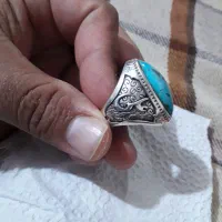 انگشتر دست ساز قدیمی فیروزه نیشاپور
