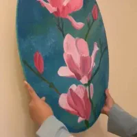 تابلو بیضی گل