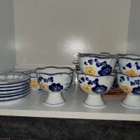 ۶عدد فنجان+۵عدد بستنی خوری+سوپ خوری ۱۶۰۰