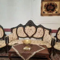 مبل سلطنتی ۹نفره با چوب گردو