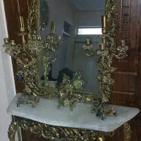 آیینه و ‌کنسول برنزی