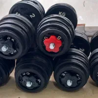 دمبل فلزی (چدنی واقعی) مارک دار