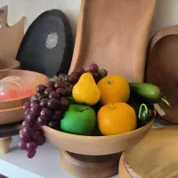 ظرف میوه خوری چوبی روستیک