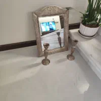 آینه و شمعدان نقره