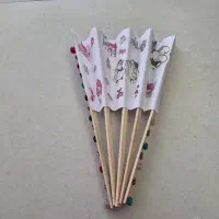 بادبزن کاغذی بامزه و کیوت