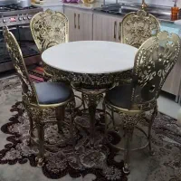 ناهار خوری ۴ نفره طرح  برنز
